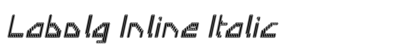 Labolg Inline Italic